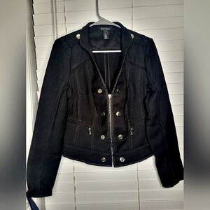 White House Black Market Moto Style Jacket sz L (12)